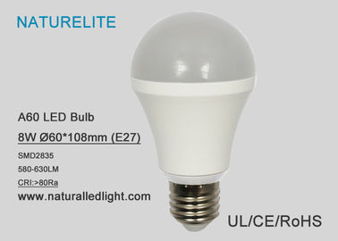 Natural White A60 8W Led Light Bulb 40W / 60W E26 / E27 / B22  120 Degree