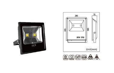 100w Ip65는 최고 밝은 옥외 지도한 홍수 빛 120° 광속 각을 통합했습니다